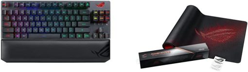 ASUS ROG Strix Scope RX TKL Wireless Keyboard and Sheath Mouse Pad Bundle