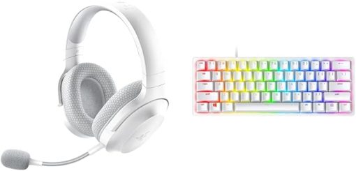 Razer Barracuda X Wireless Headset for Gaming and Mobile Devices  
Huntsman Mini 60 Percent Gaming Keyboard in Mercury White Color