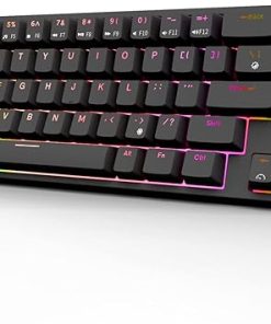 RK ROYAL KLUDGE RK68 Plus 65 Percent RGB Mechanical Keyboard Blue Switch