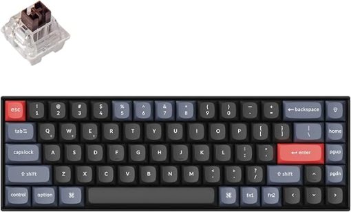 Keychron K6 Pro Wireless Custom Mechanical Keyboard with Brown Switches