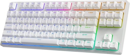 RK Royal Kludge RK87 Wireless Mechanical Keyboard with RGB and USB Hub