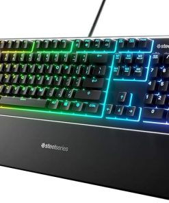 SteelSeries Apex 3 RGB Gaming Keyboard with Magnetic Wrist Rest
