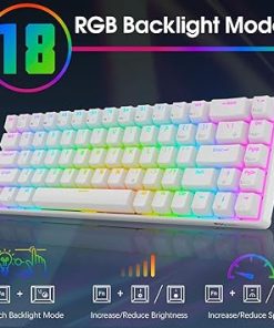 RK Royal Kludge RK68 Wired 65% Mechanical Keyboard RGB Backlit 2