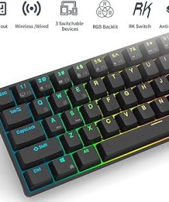 RK68 Pro Mechanical Keyboard 2.4GHz Wireless Bluetooth RGB Gateron 2
