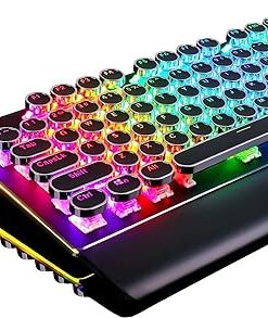 RK Royal Kludge S108 Retro Mechanical Gaming Keyboard with RGB Lights